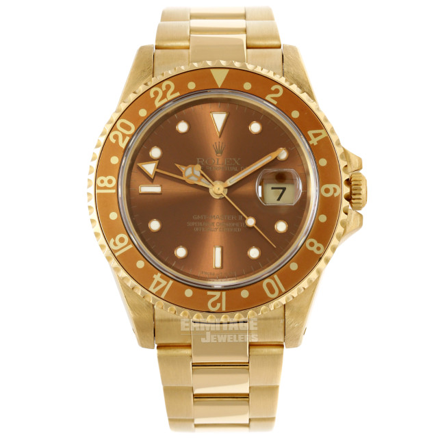 Gold on Oyster Rolex GMT-Master II 16718 40 mm